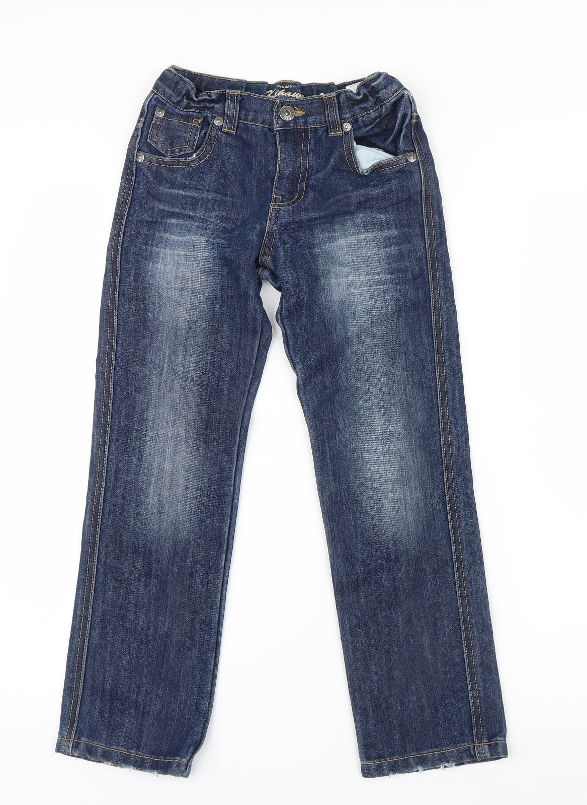 La Redoute Boys Blue  Denim Straight Jeans Size 8 Years