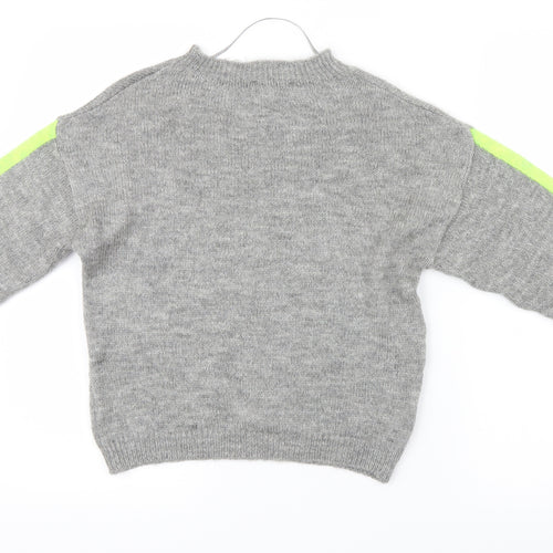 Primark Womens Grey  Knit Pullover Jumper Size 4