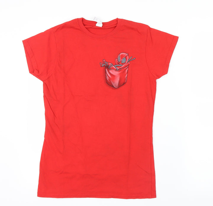 Gildan Womens Red   Basic T-Shirt Size M
