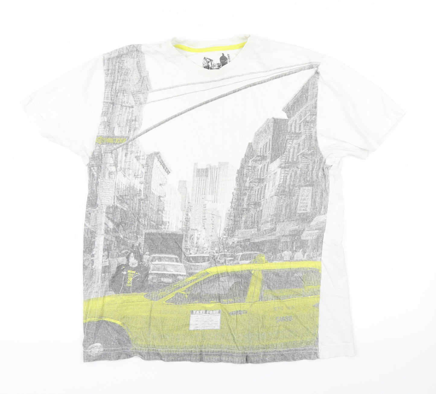 Petroleum Mens White    T-Shirt Size M