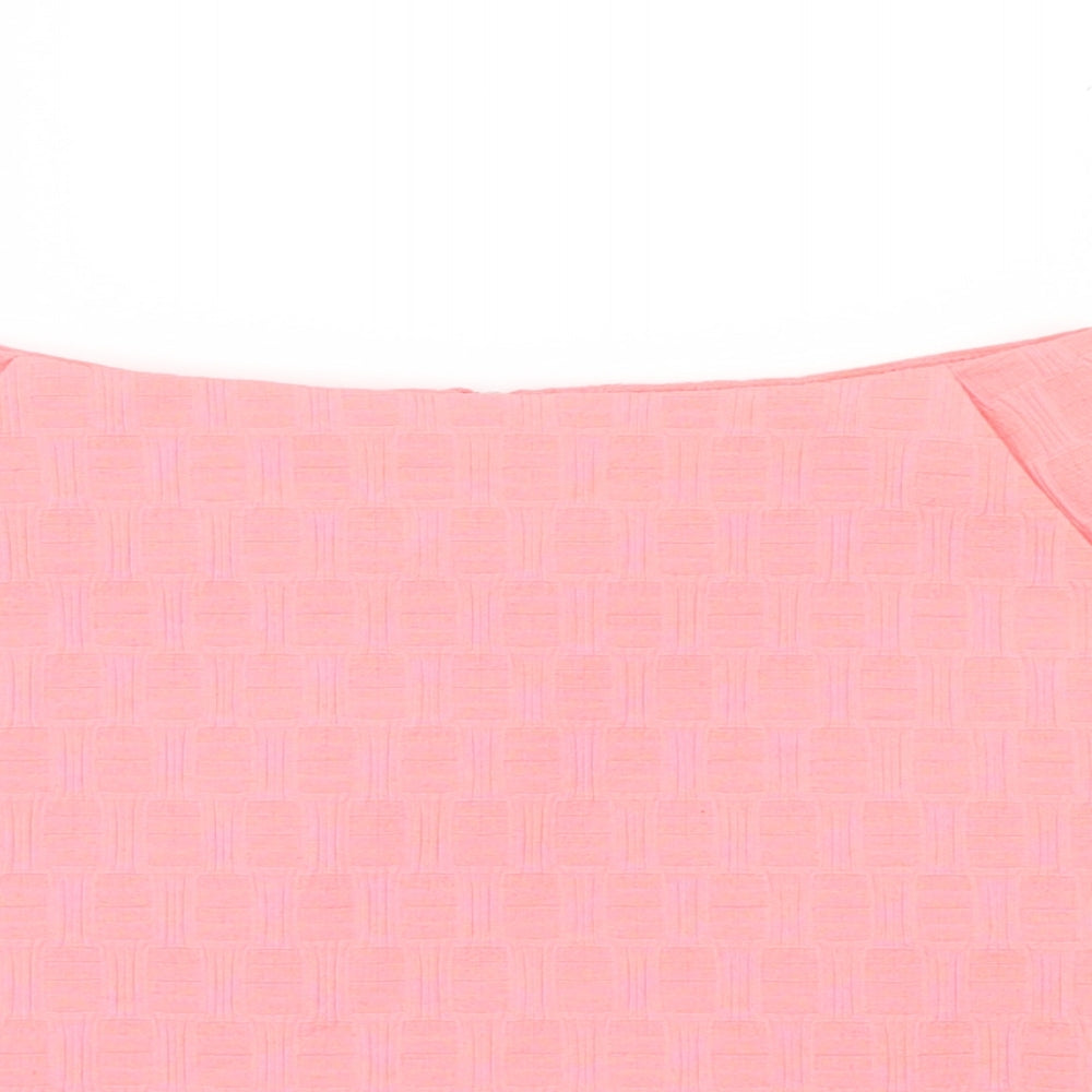 Topshop Womens Pink   Mini Skirt Size 8