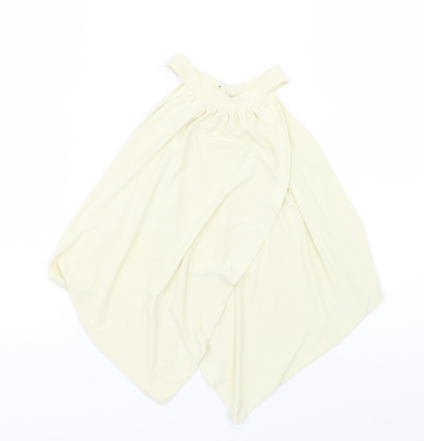 Edge Street Womens Yellow   Wrap T-Shirt Size 10  - Cropped