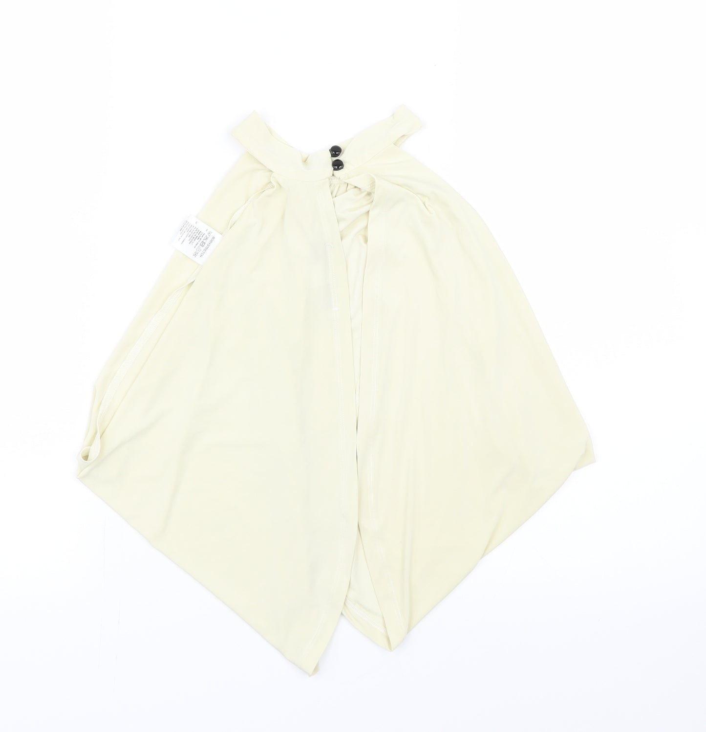 Edge Street Womens Yellow   Wrap T-Shirt Size 10  - Cropped