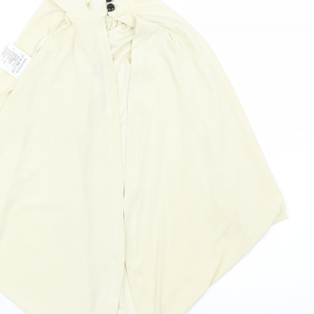 Edge Street Womens Yellow   Wrap T-Shirt Size 10  - Cropped
