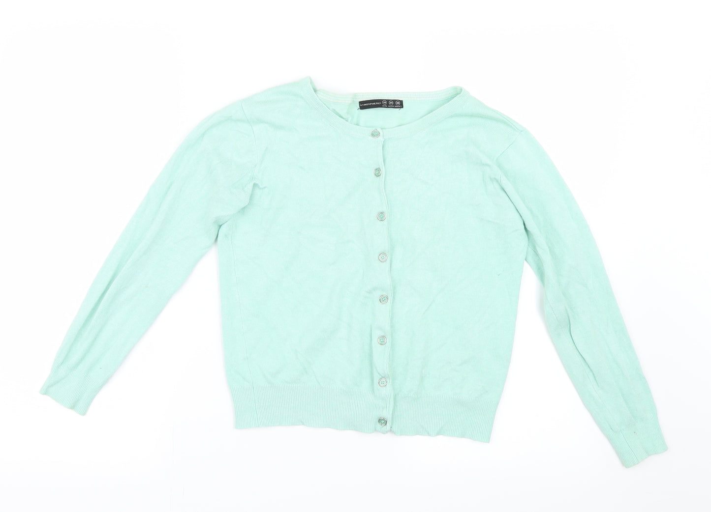 Atmosphere Womens Green  Knit Cardigan Jumper Size 10