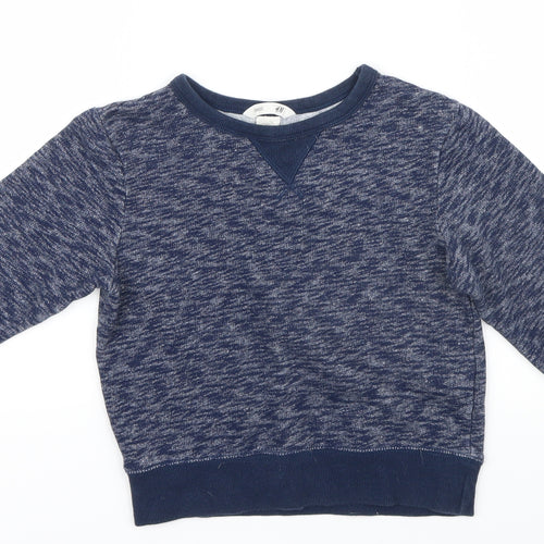 H&M Boys Blue   Pullover Jumper Size 5-6 Years