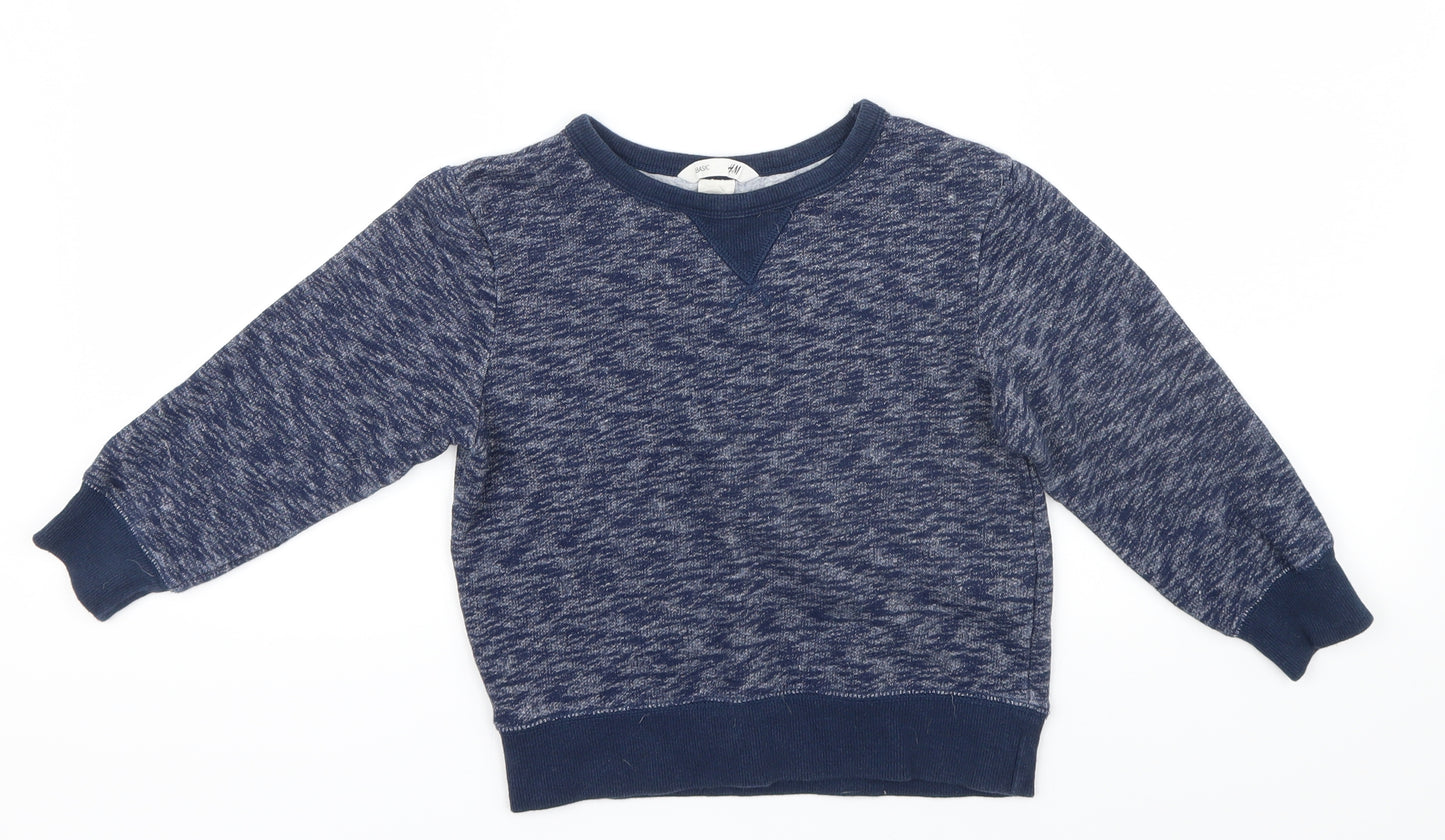 H&M Boys Blue   Pullover Jumper Size 5-6 Years