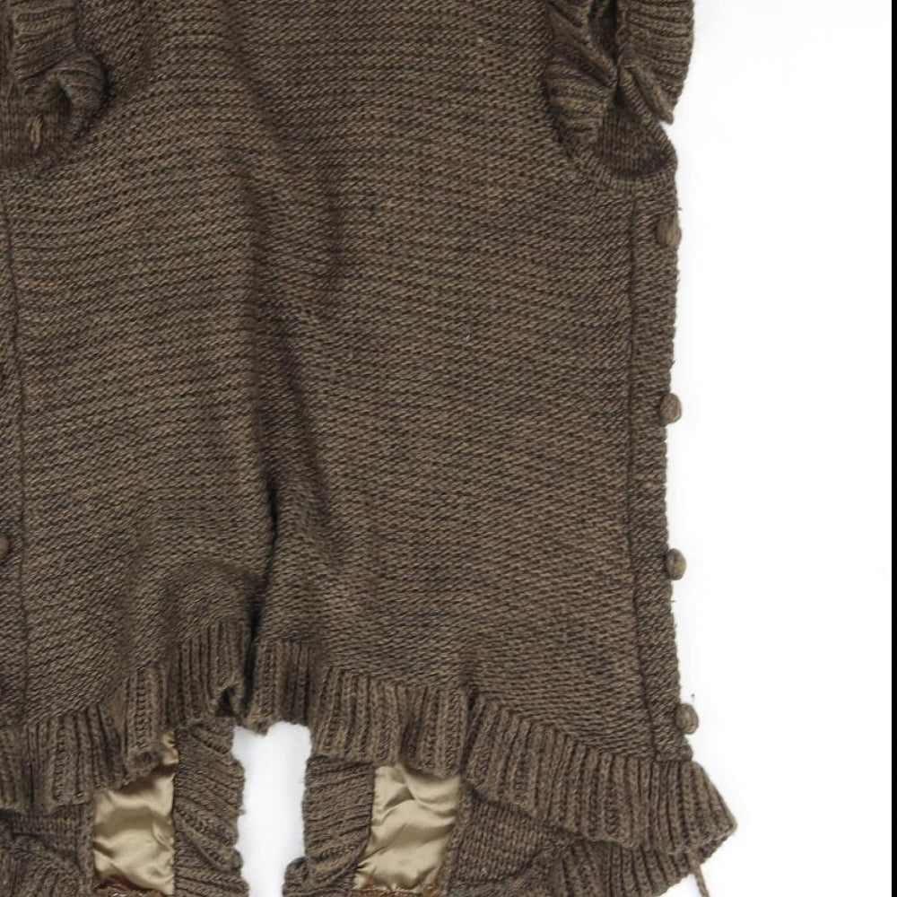 angelie Womens Brown   Cardigan Jumper Size L