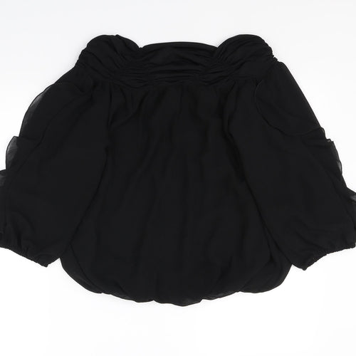 Annabelle Womens Black   Basic Blouse Size 10