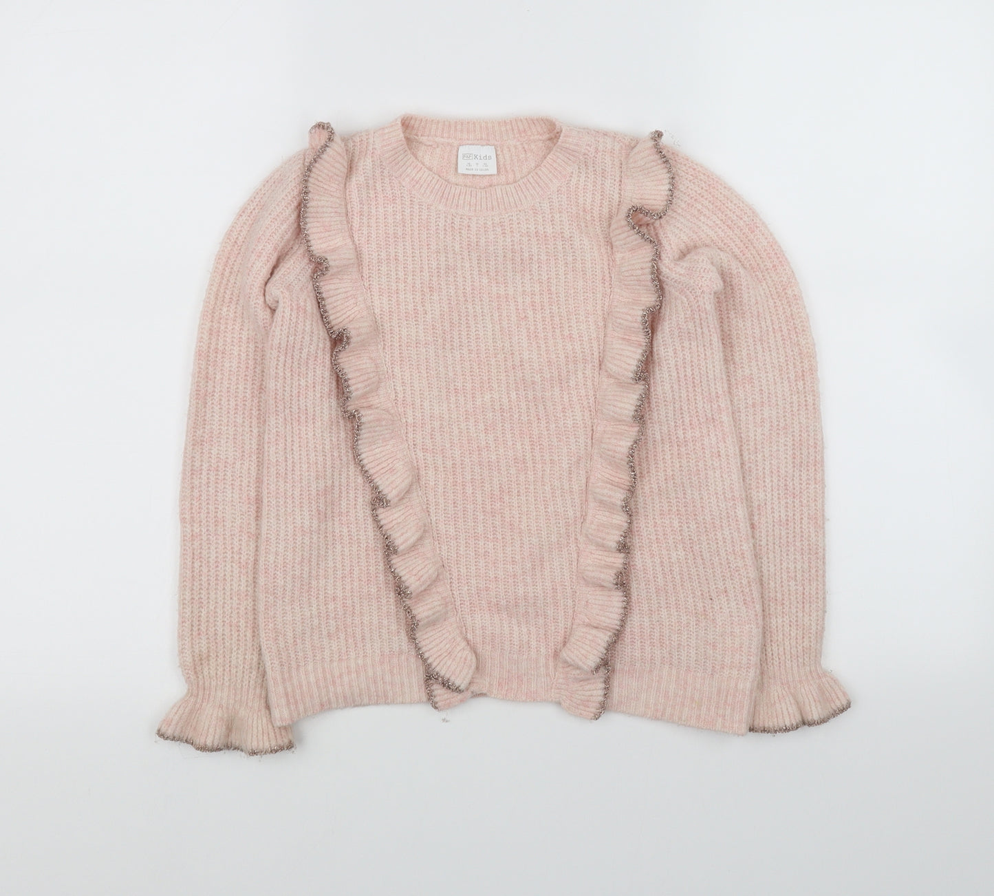F&F Girls Pink   Pullover Jumper Size 7-8 Years