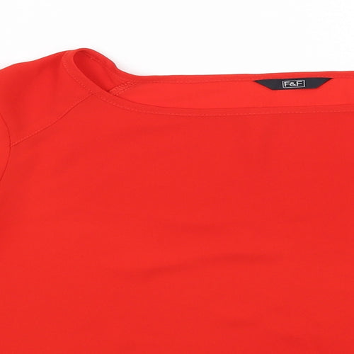 F&F Womens Red   Basic Blouse Size 14