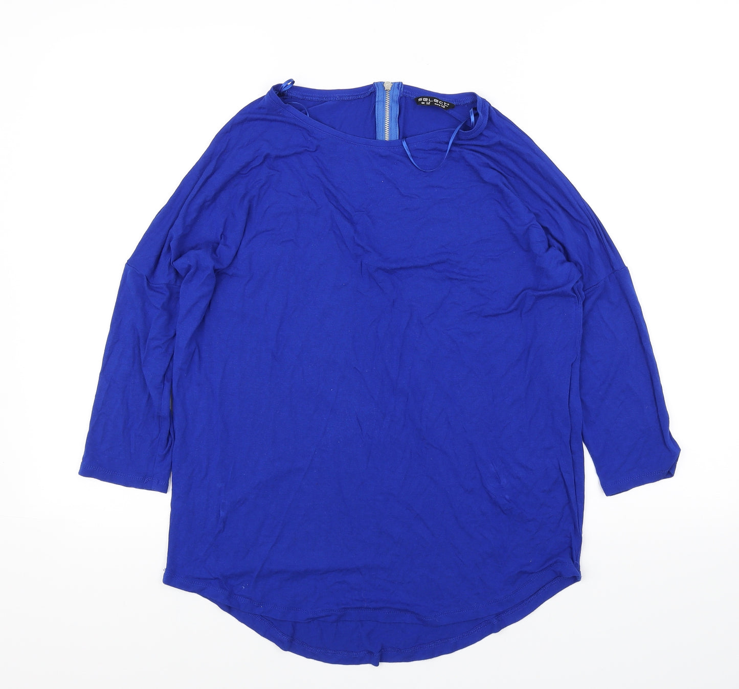 Select Womens Blue   Basic Blouse Size 12