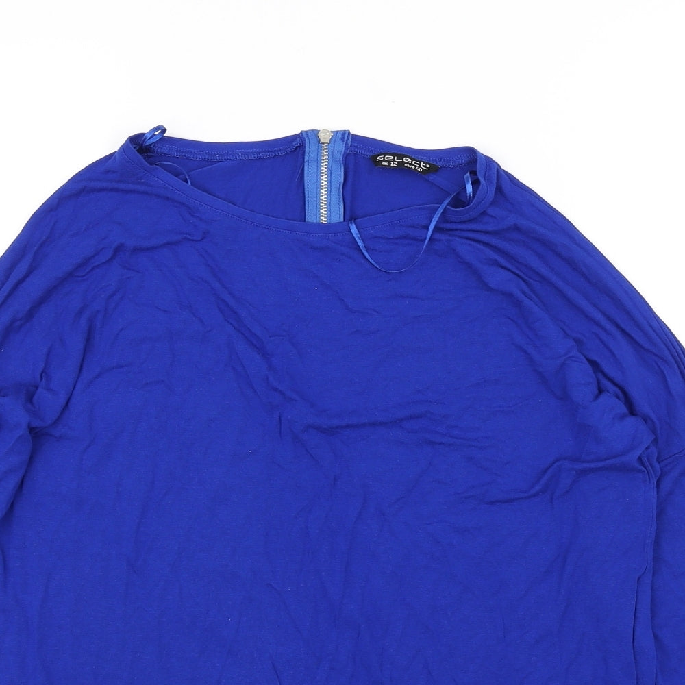 Select Womens Blue   Basic Blouse Size 12