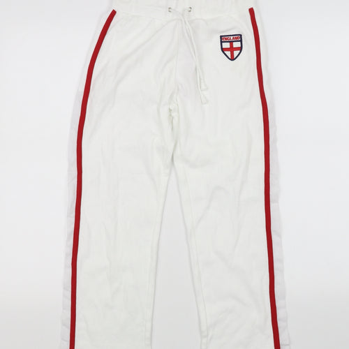IMANI Boys White   Jogger Trousers Size S