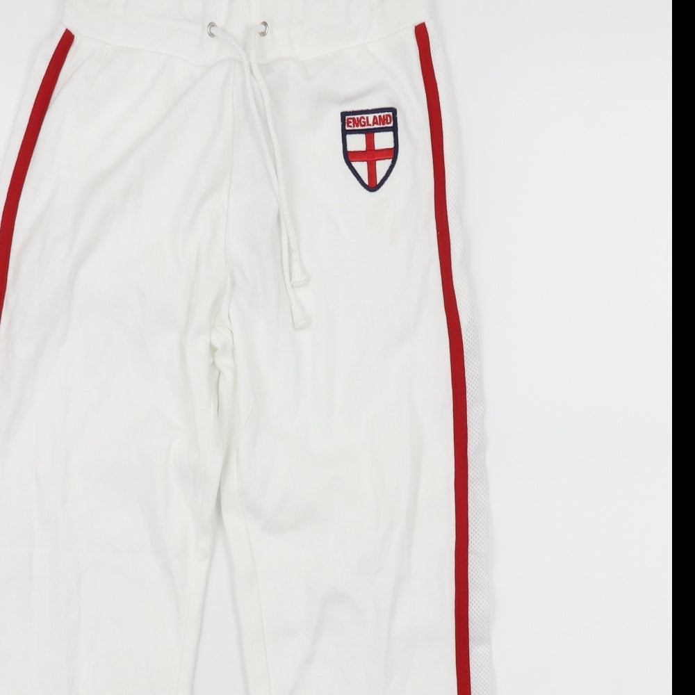 IMANI Boys White   Jogger Trousers Size S