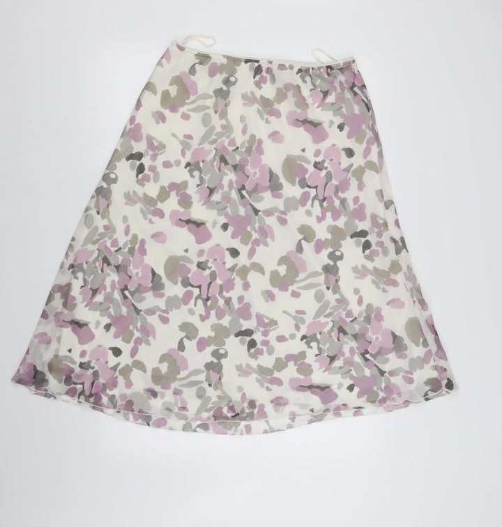 Anna rose Womens White Flare Skirt Size 14