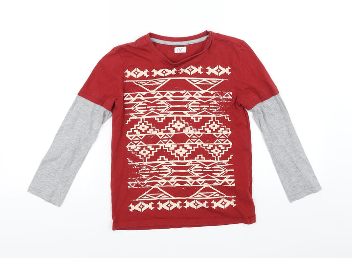 F&F Girls Red   Basic T-Shirt Size 8-9 Years