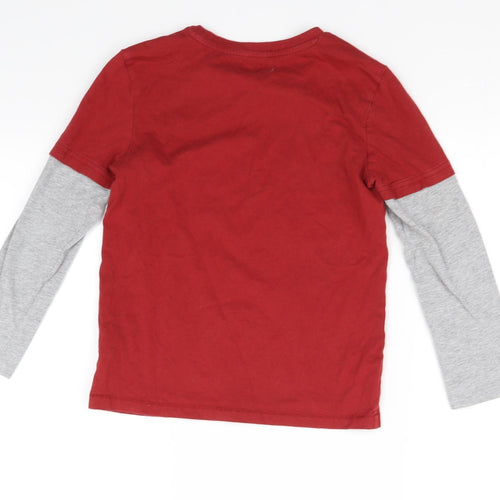 F&F Girls Red   Basic T-Shirt Size 8-9 Years