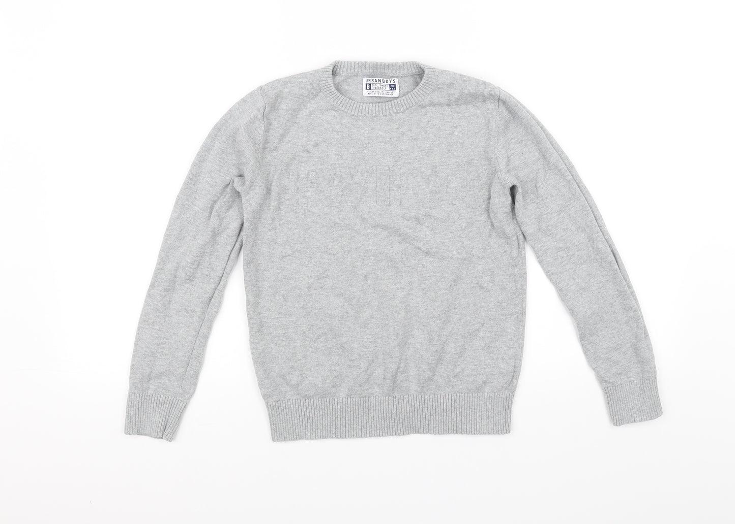 URBAN BOYS Girls Grey   Pullover Jumper Size 10 Years