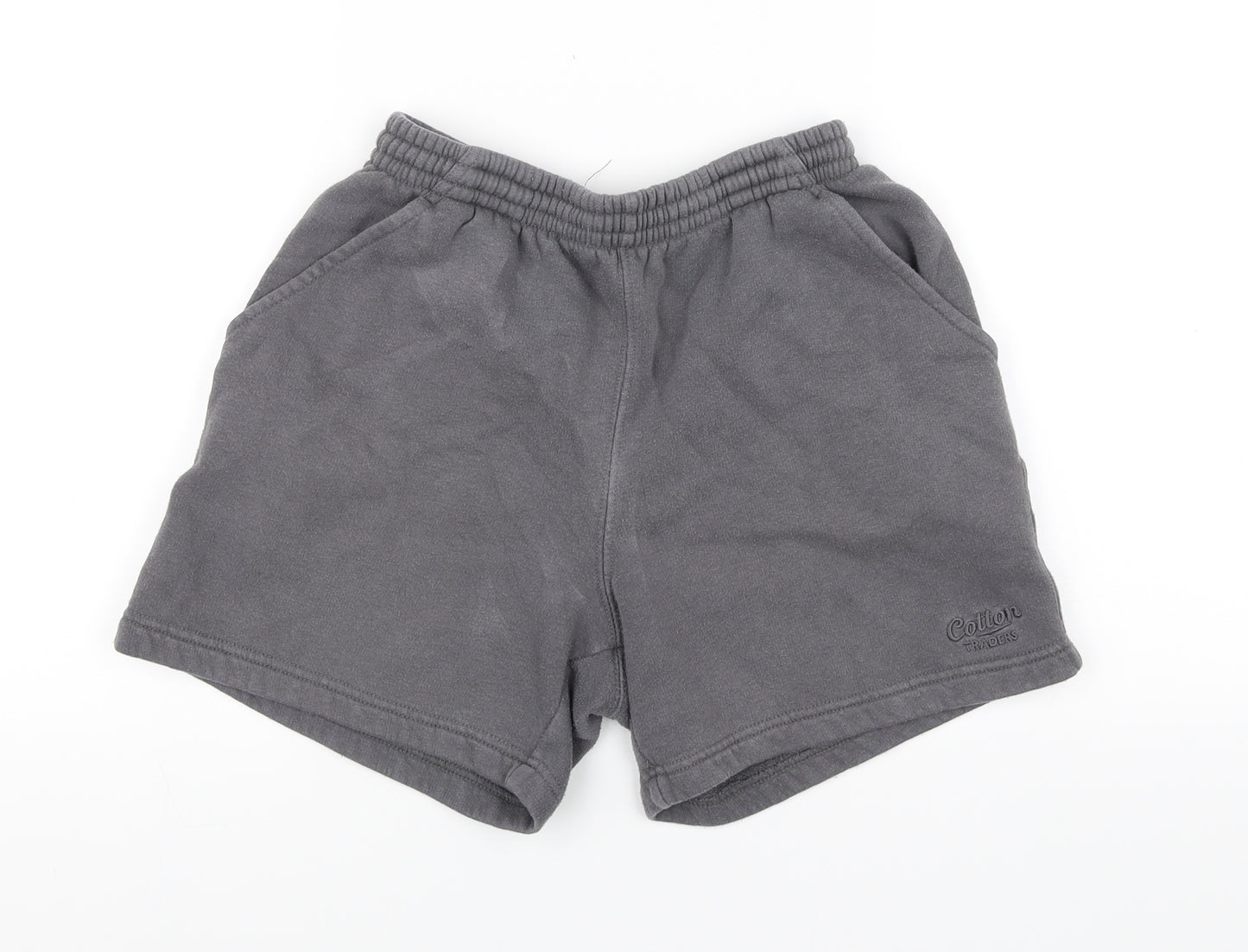 Cotton Traders Boys Grey   Sweat Shorts Size XS