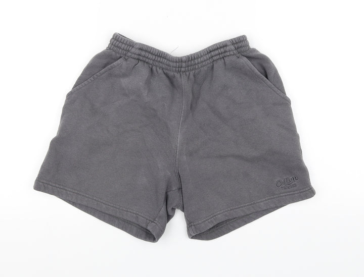 Cotton Traders Boys Grey Sweat Shorts Size XS