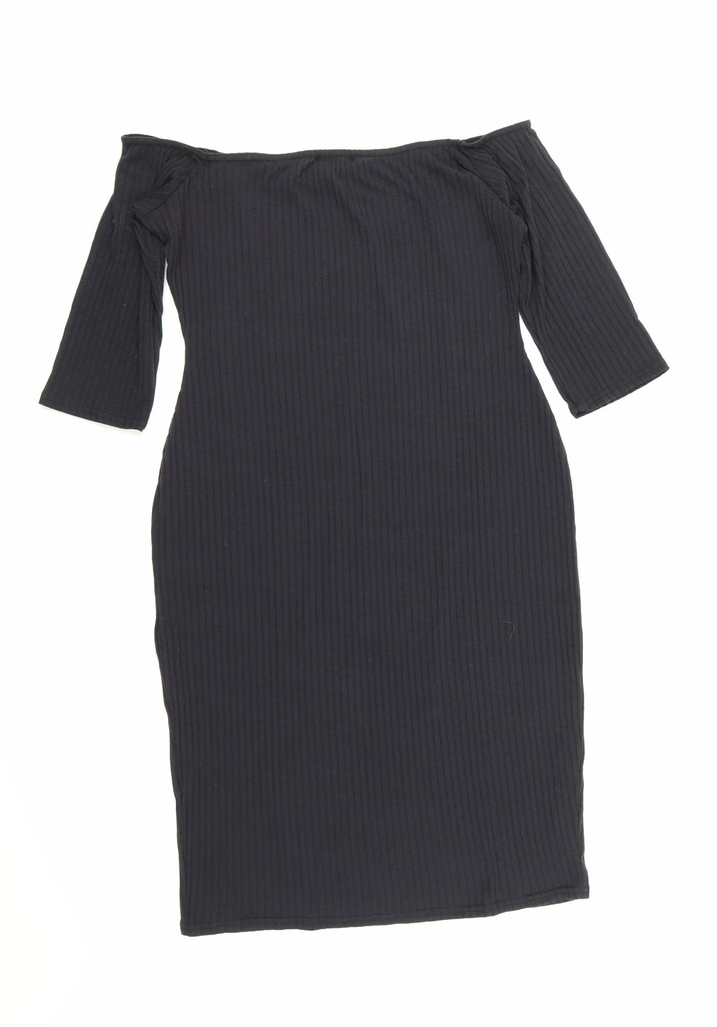 PRETTYLITTLETHING Womens Black  Jersey Bodycon  Size 20