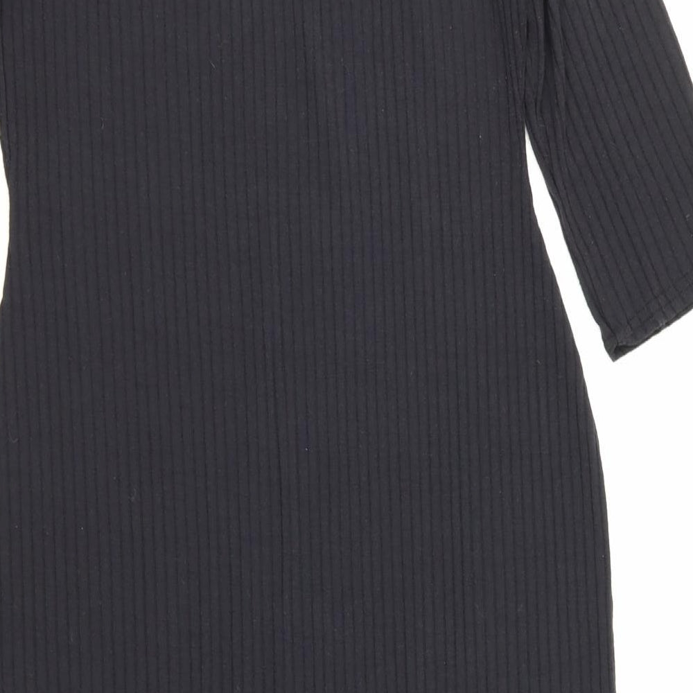 PRETTYLITTLETHING Womens Black  Jersey Bodycon  Size 20