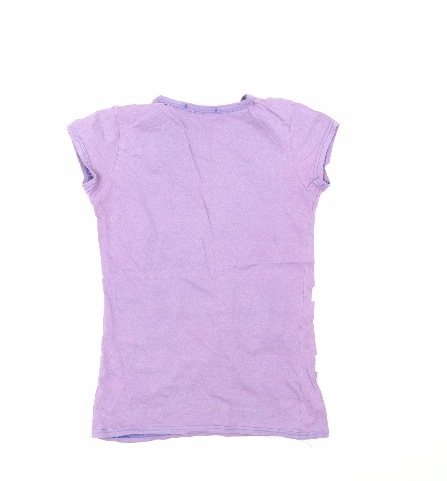 Beauty Angel Womens Purple  Jersey Basic T-Shirt Size S