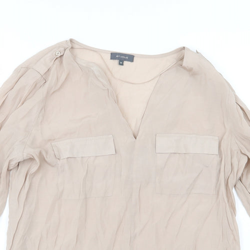 Et Vous Womens Beige   Basic Blouse Size M