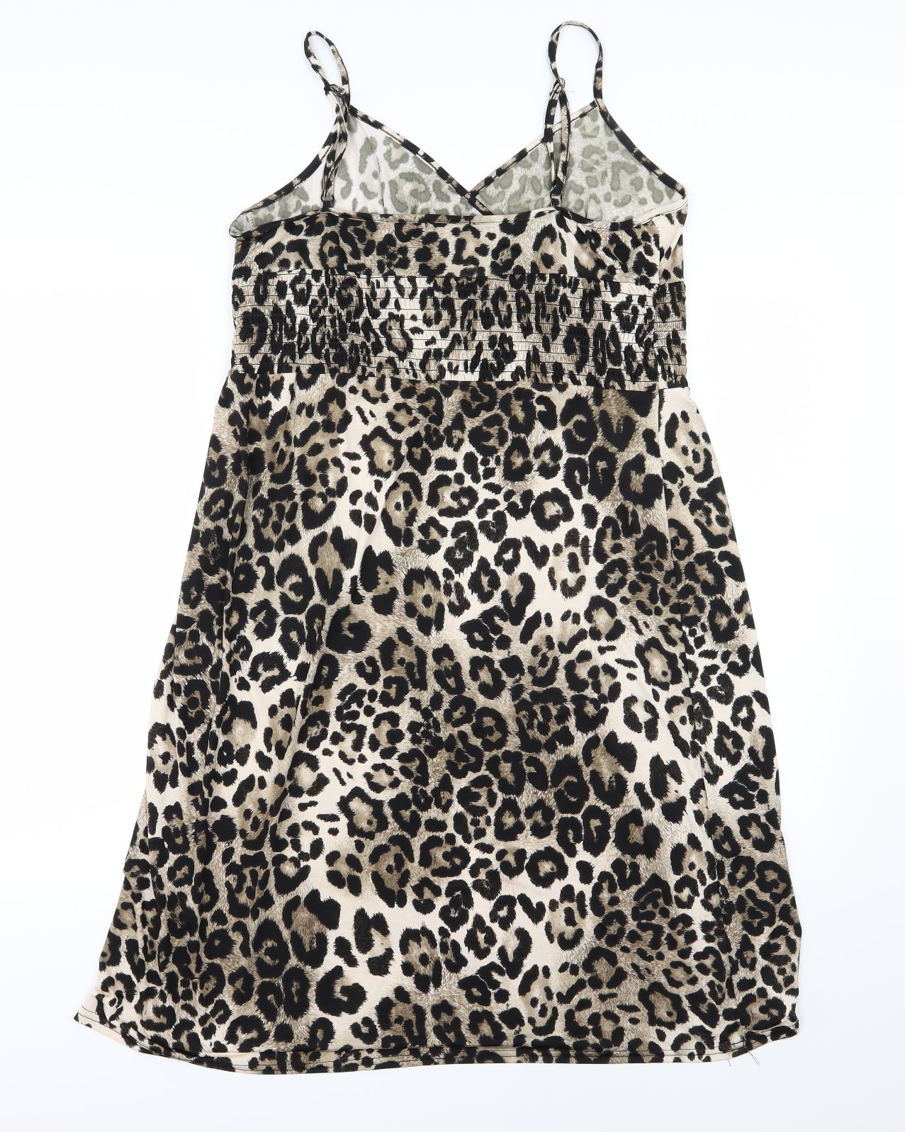 CMD Womens Brown Animal Print  A-Line  Size XL