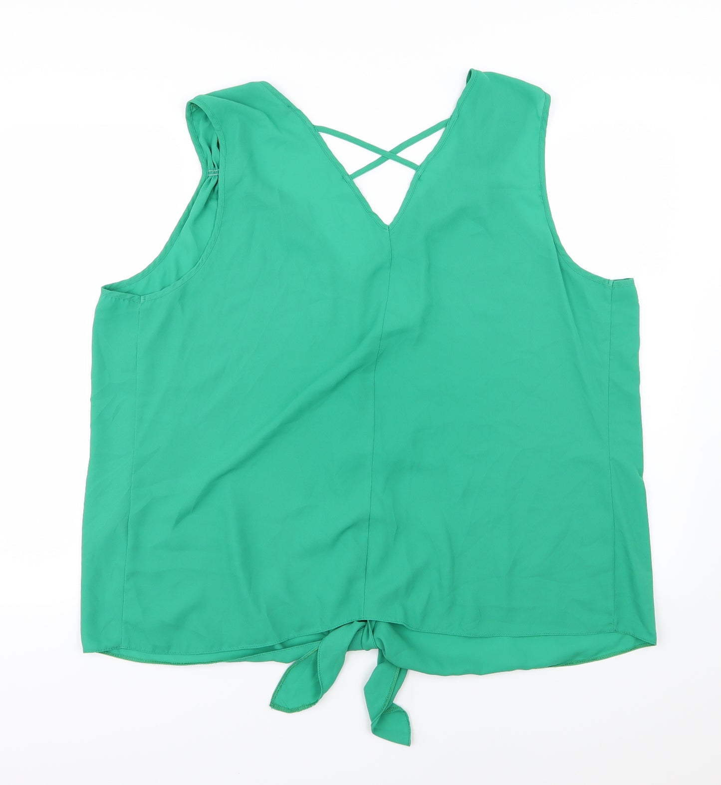 George Womens Green  Chiffon Camisole Blouse Size 22