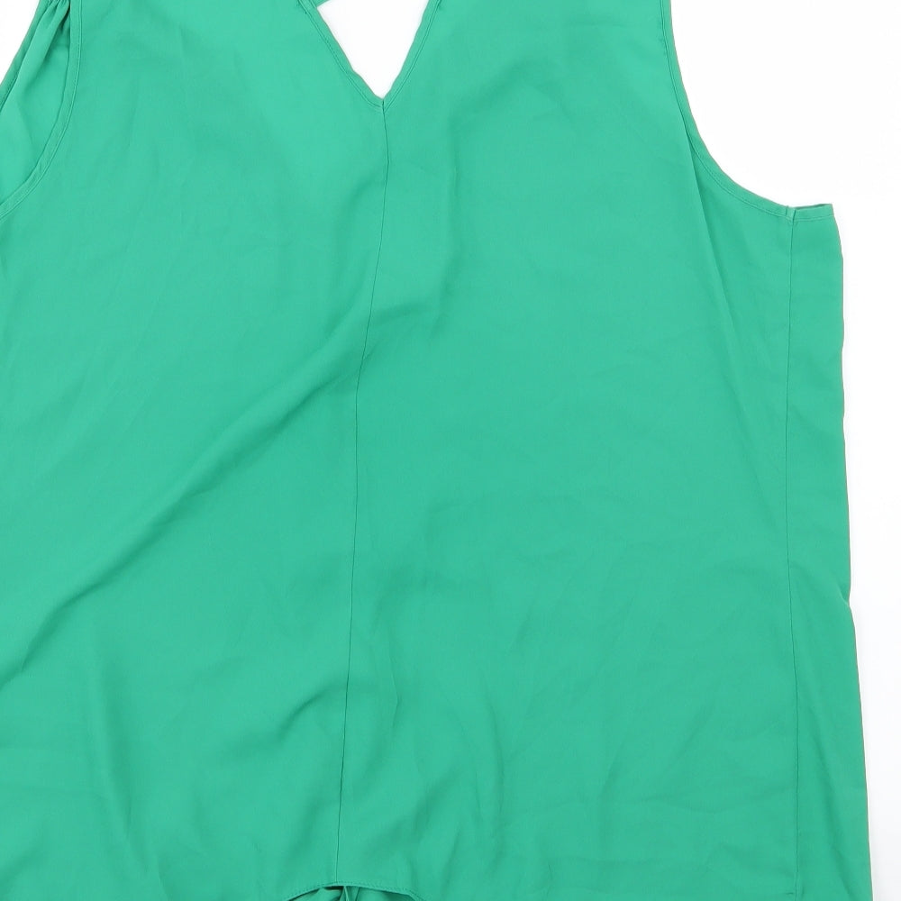 George Womens Green  Chiffon Camisole Blouse Size 22