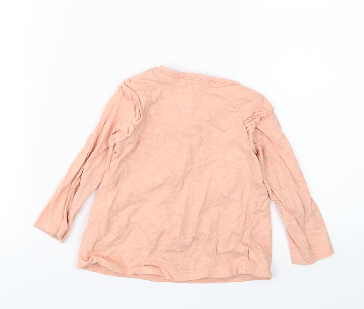 George Girls Orange  Jersey Basic T-Shirt Size 9-12 Months  - Rainbow