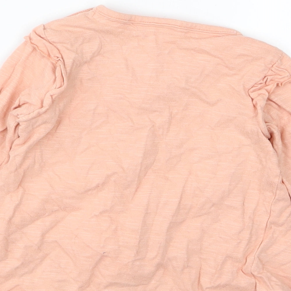 George Girls Orange  Jersey Basic T-Shirt Size 9-12 Months  - Rainbow