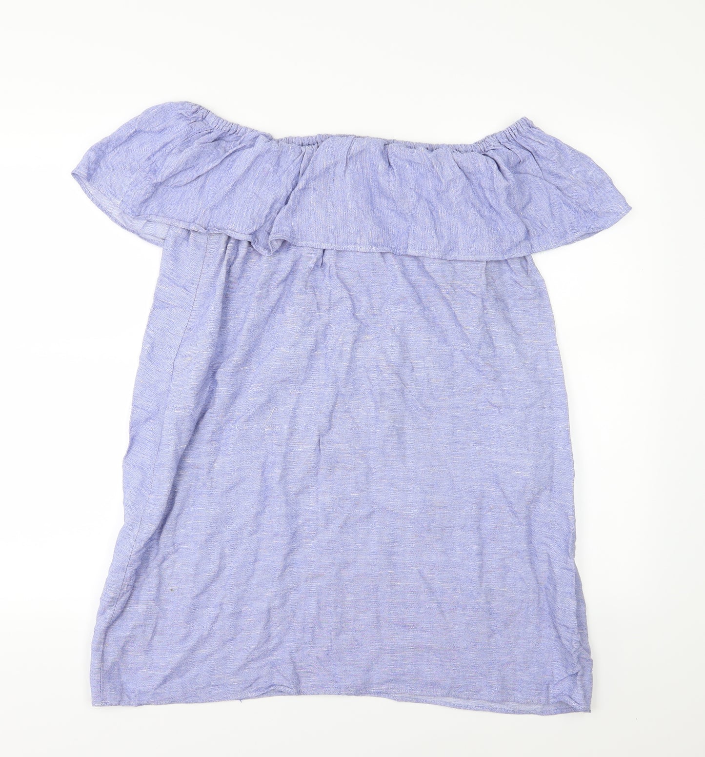 Zara Womens Blue  Woven T-Shirt Dress  Size S