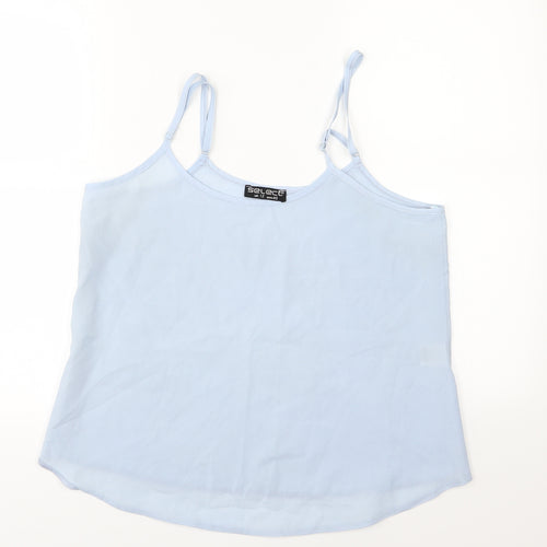 Select Womens Blue  Chiffon Camisole Blouse Size 12
