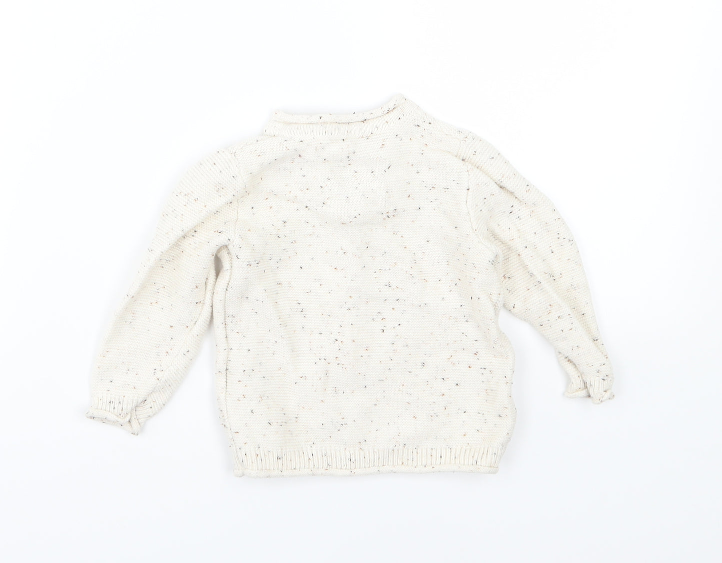 Matalan Boys Ivory  Knit Pullover Jumper Size 9-12 Months