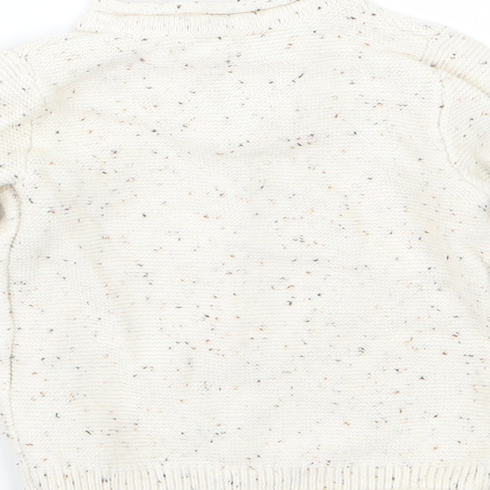 Matalan Boys Ivory  Knit Pullover Jumper Size 9-12 Months