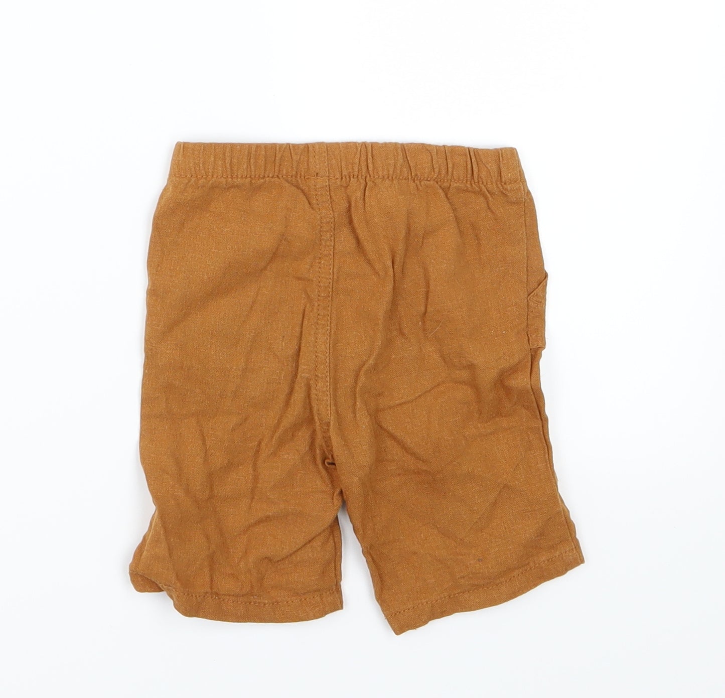 Old Navy Boys Brown  Woven Cropped Trousers Size 6-9 Months
