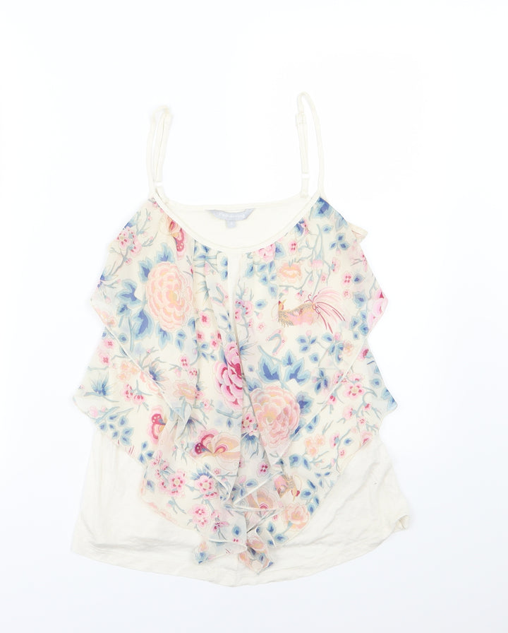 Red Herring Womens Multicoloured Floral Jersey Basic Tank Size 10