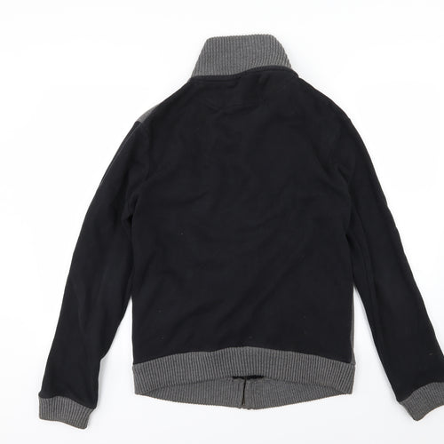 Sonneti Mens Black  Jersey Full Zip Sweatshirt Size L