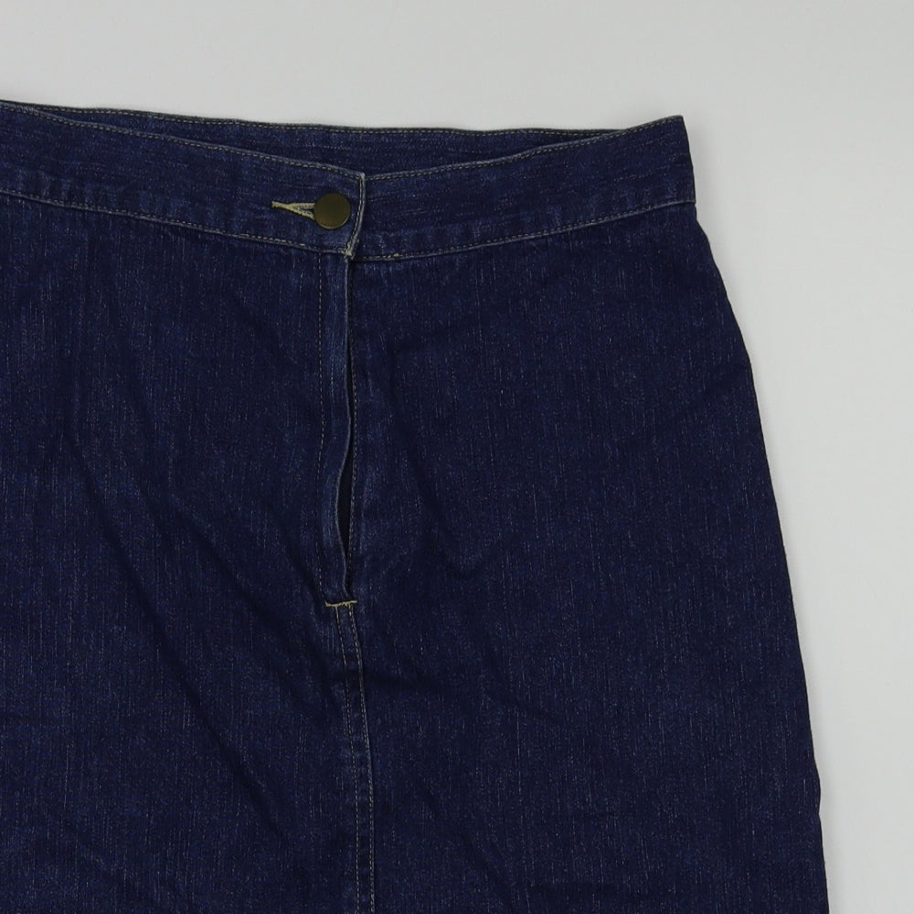 top shop Womens Blue   A-Line Skirt Size 10