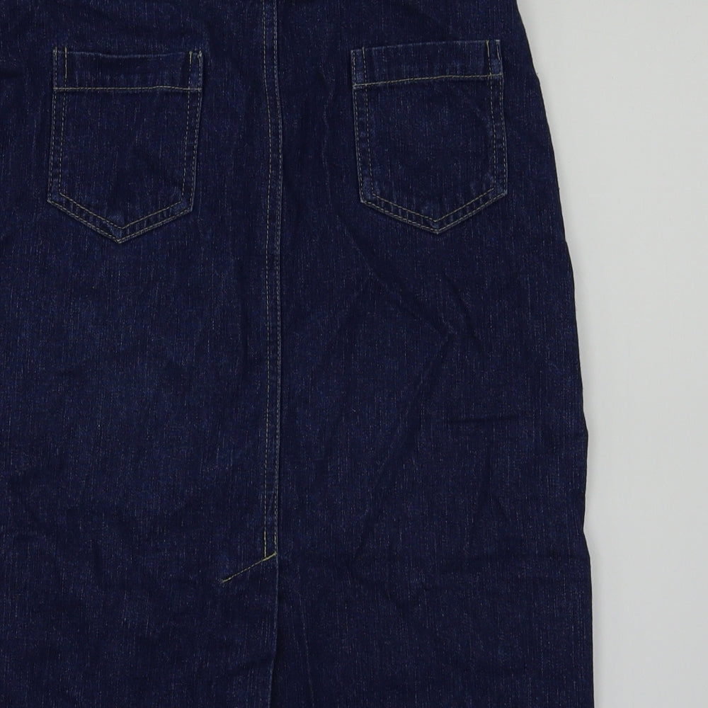top shop Womens Blue   A-Line Skirt Size 10