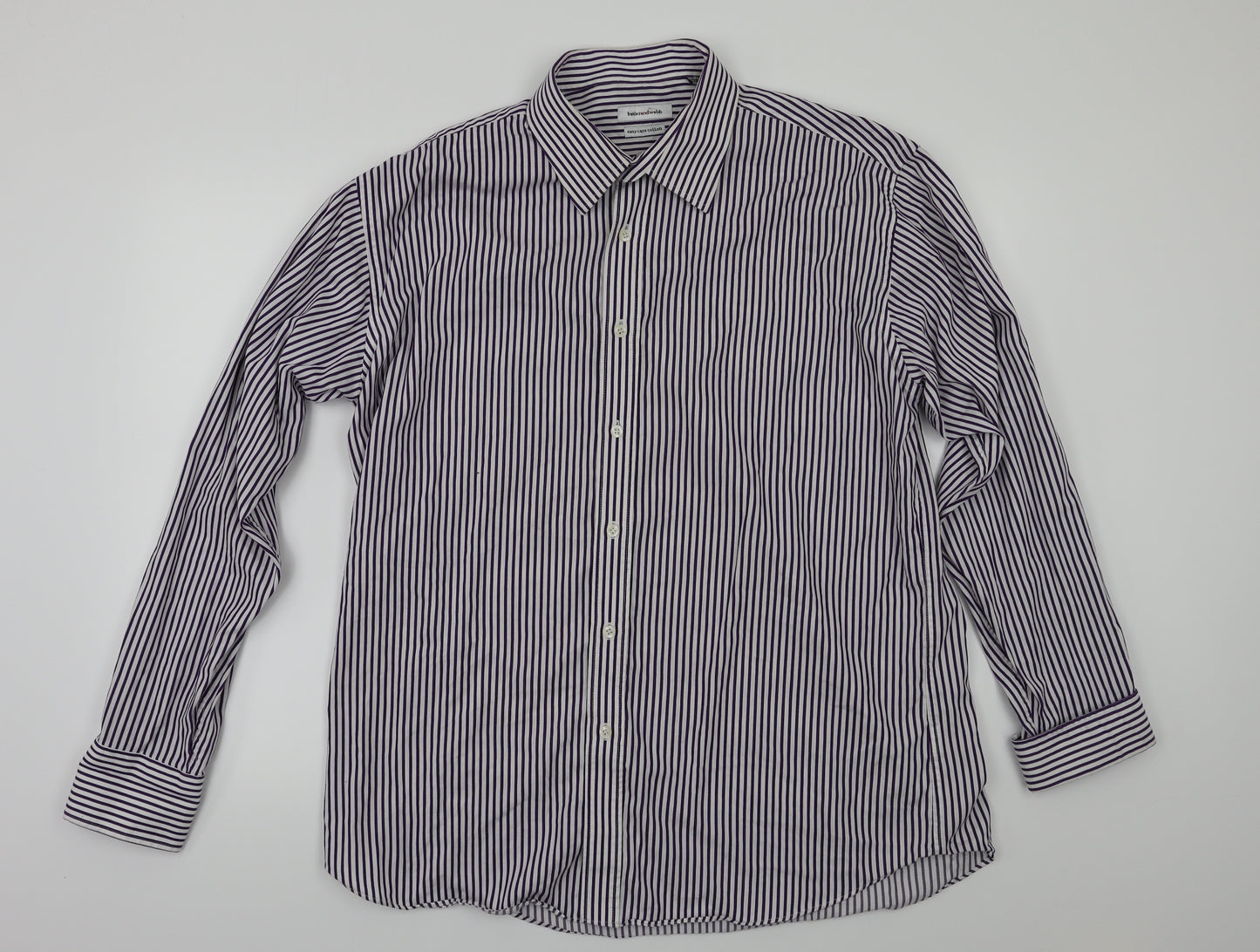 Butler and Webb Mens Purple Check   T-Shirt Size 44