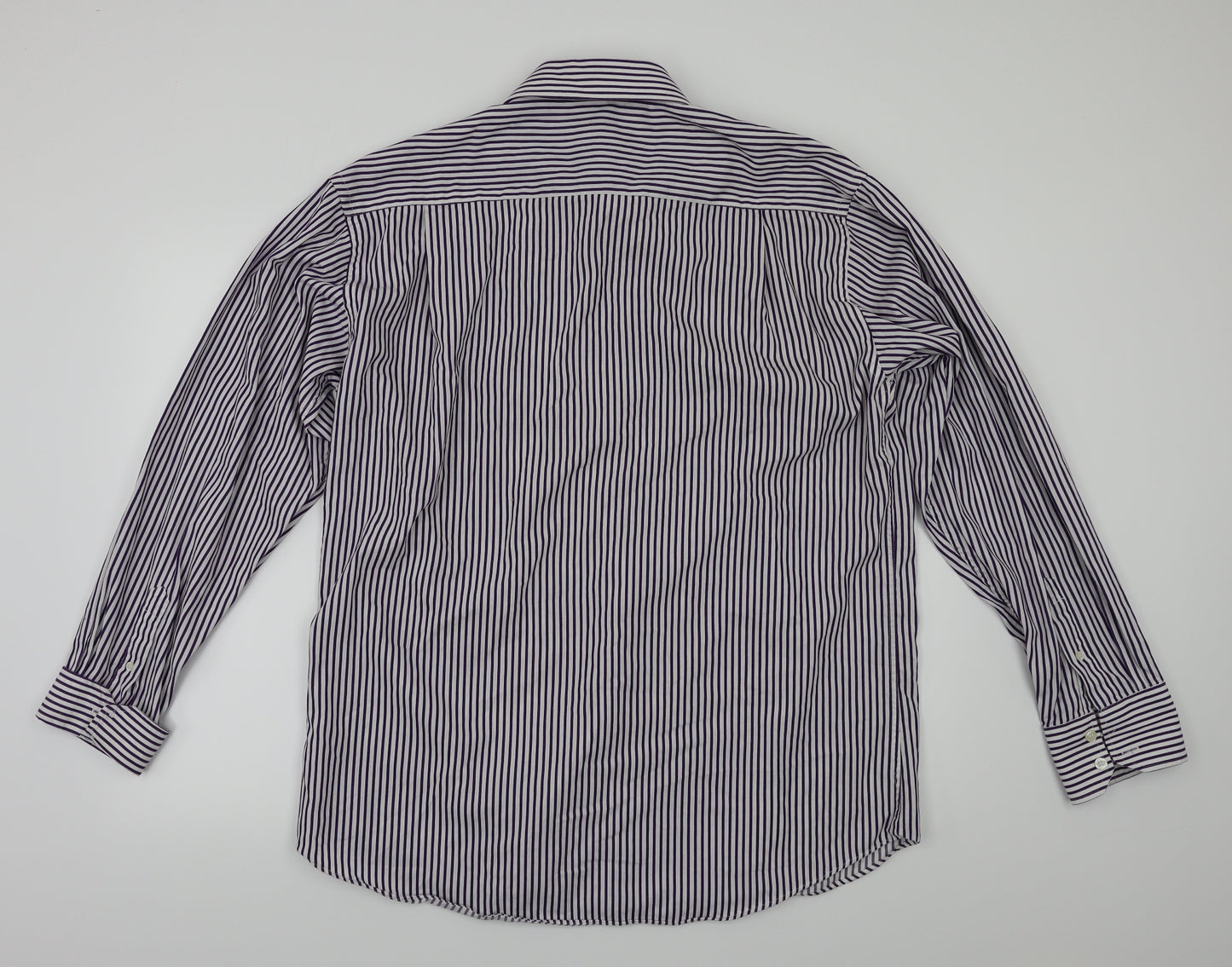 Butler and Webb Mens Purple Check   T-Shirt Size 44