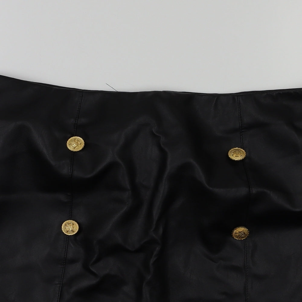 Quiz Womens Black   A-Line Skirt Size 14