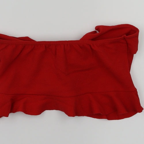 Boohoo Womens Red   Basic T-Shirt Size 12