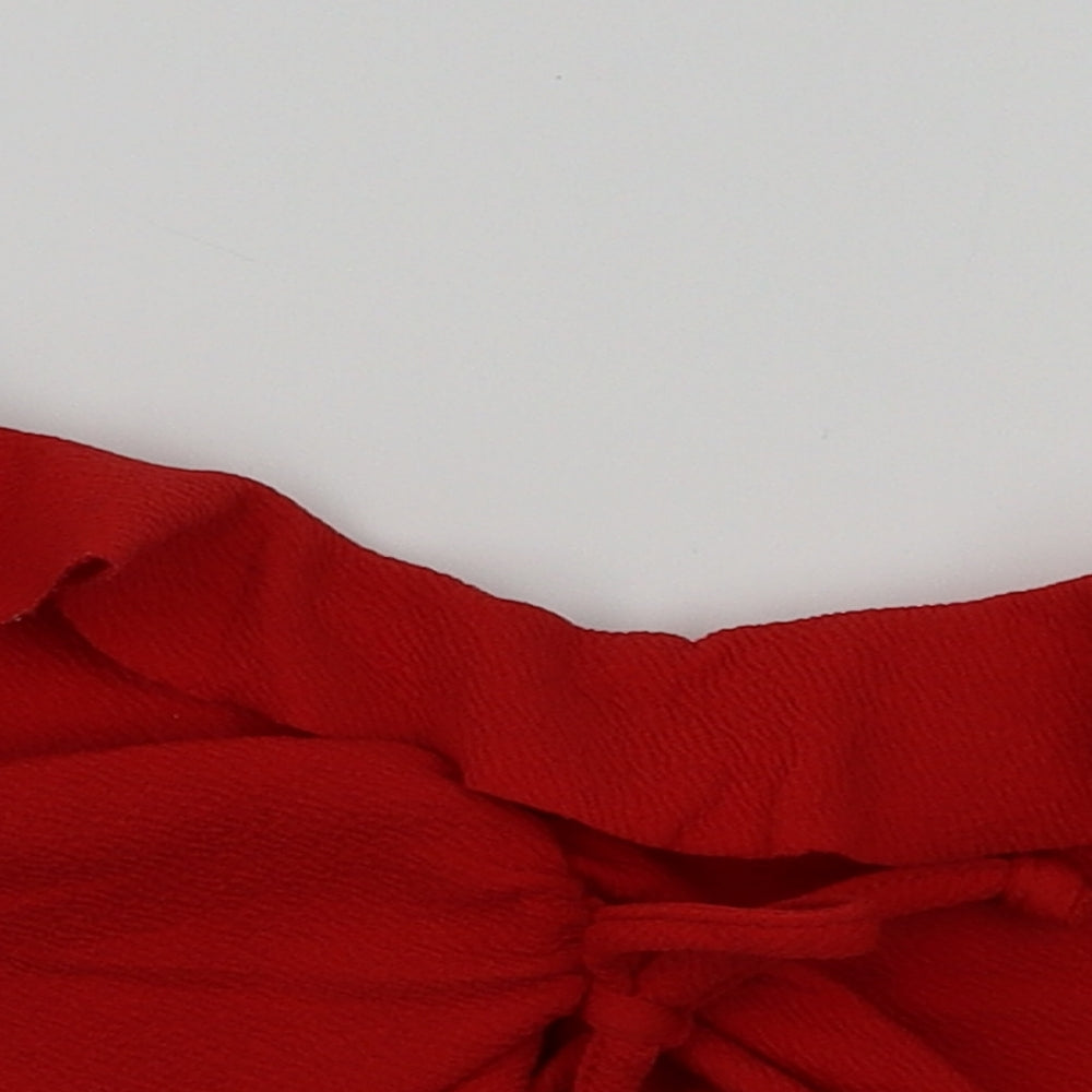 Boohoo Womens Red   Basic T-Shirt Size 12
