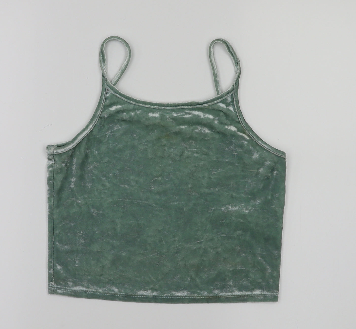 Candy Couture Girls Green   Basic T-Shirt Size 12 Years