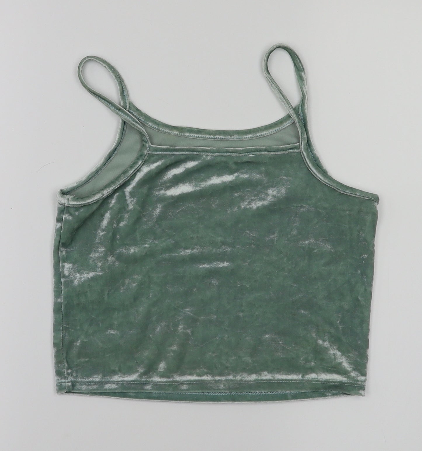 Candy Couture Girls Green   Basic T-Shirt Size 12 Years